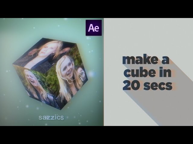 make a cube in 20 secs | after effects tutorial