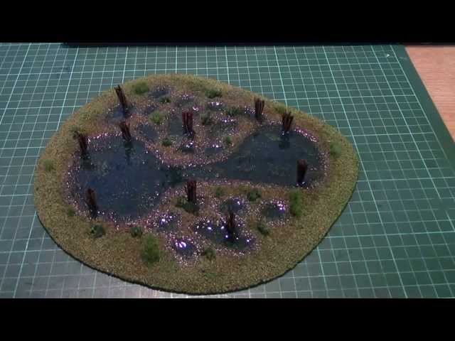 How to make stylised wargaming swamp terrain