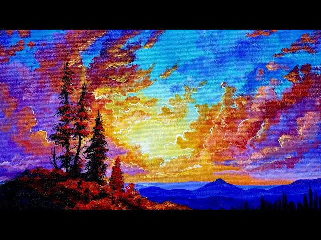 That Sunset You Loved: Here's How to Paint It 🎨🌞 Acrylic Paint Night at Home