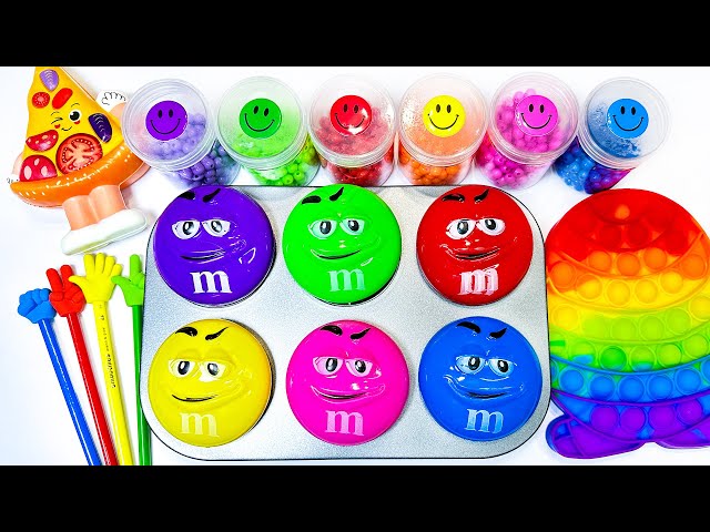 Satisfying Video l Making Rainbow Bathtub Ice Cream WITH Mixing Beads AND Painting Cutting ASMR