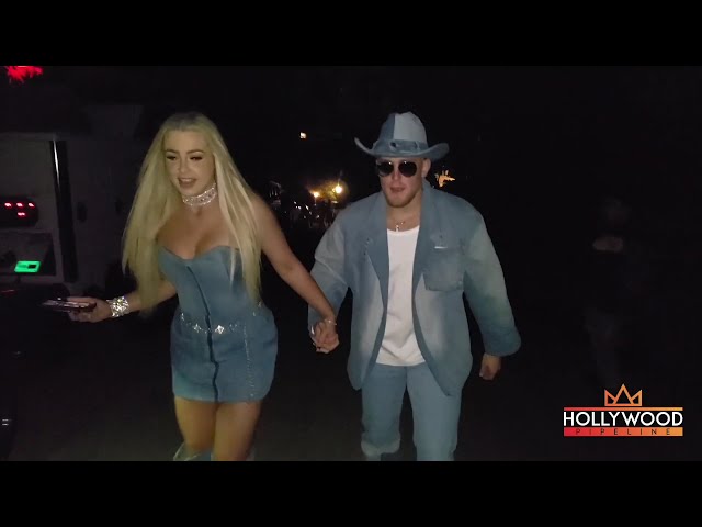 Jake Paul and Tana Mongeau Dressed as Britney Spears and Justin Timberlake in Beverly Hills!
