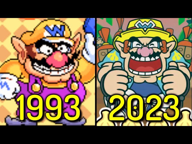 Evolution of Wario Games 1993-2023