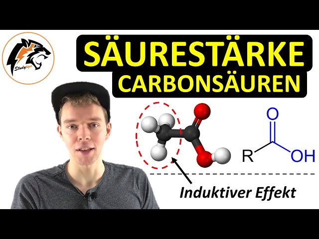 Säurestärke von Carbonsäuren (Induktiver Effekt) | Chemie Tutorial