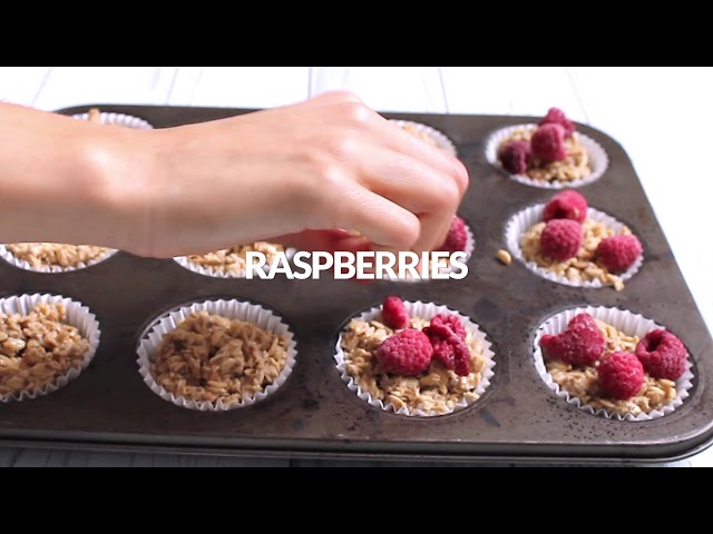 Raspberry Oat Muffins - Vegan and Gluten-free