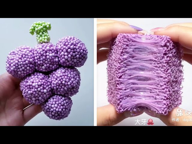 Oddly Satisfying Slime ASMR No Music Videos - Relaxing Slime 2022 - 61