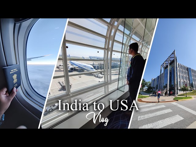 India to USA Travel Vlog | International Student | MS in US | Study Abroad