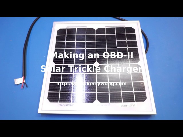 Every Car Should Have This - Making an OBD-II Solar Trickle Charger