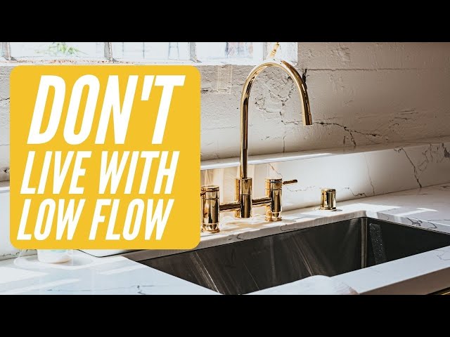 Reasons Why You Have Low Water Pressure in Your Kitchen Sink