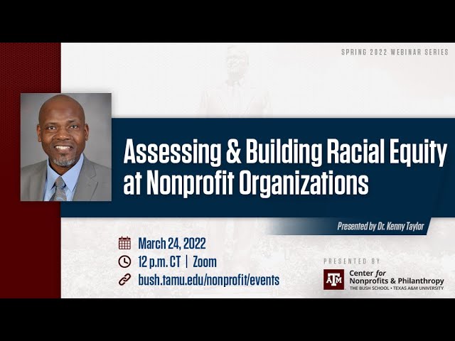 Assessing & Building Racial Equity at Nonprofit Organizations