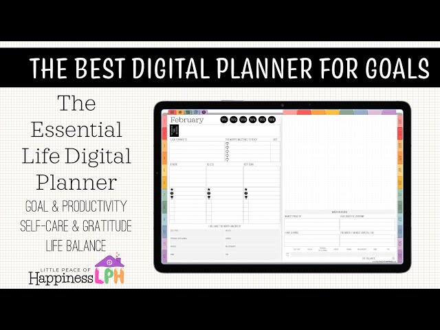 The BEST Digital Planner for Goal Setting | Essential Life Planner Walkthrough 2022 Product Release