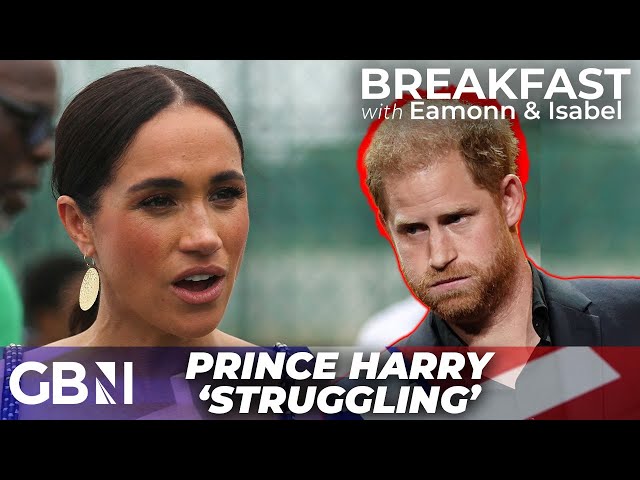Prince Harry 'struggling' to hide his anxiety during Nigeria tour: 'Needs Meghan to calm him down'