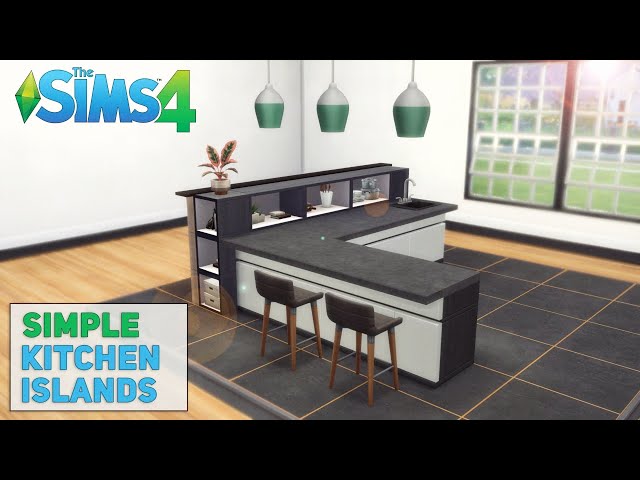 👩‍🍳 Simple Kitchen Island IDEAS | the Sims 4 | Tutorial