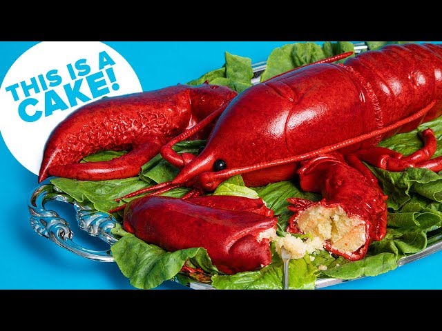 Giant 10 Pound Red LOBSTER... Cake! | How To Cake It with Yolanda Gampp