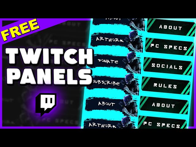 How to Make Twitch Panels for FREE (w/ Template Download Link)