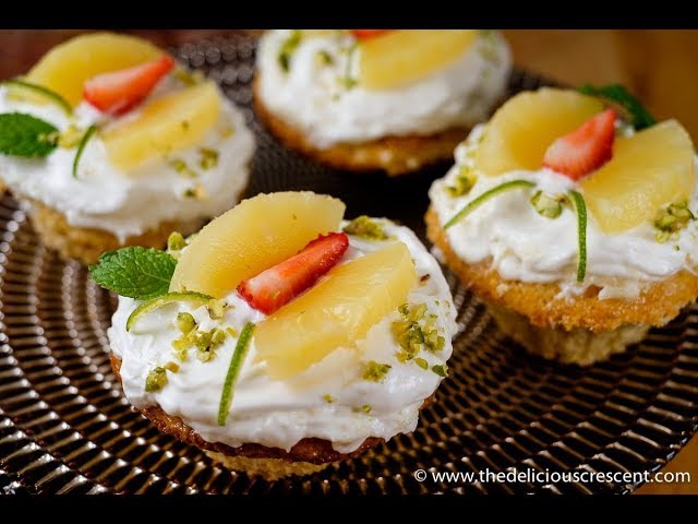 How to Make Fresh Cream Pineapple Cupcakes (Butterfly Cupcakes)