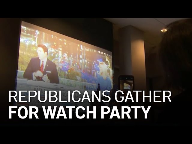 Republicans Gather in Support of President Trump on Election Night