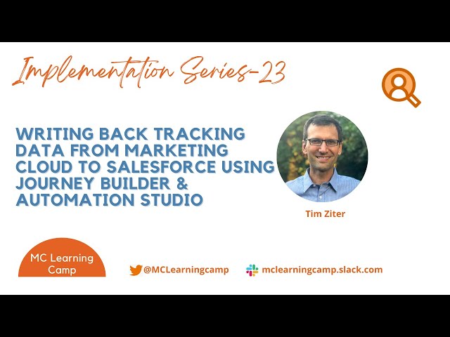 Write tracking data from Marketing Cloud to Salesforce CRM_Tim Ziter