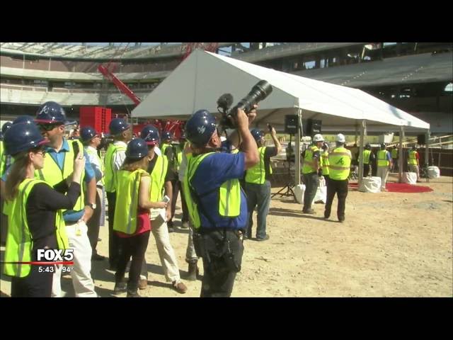 SunTrust Park topping out ceremony
