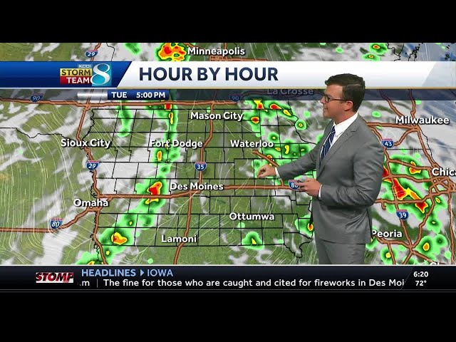 Iowa weather: Weather aware with storms returning today