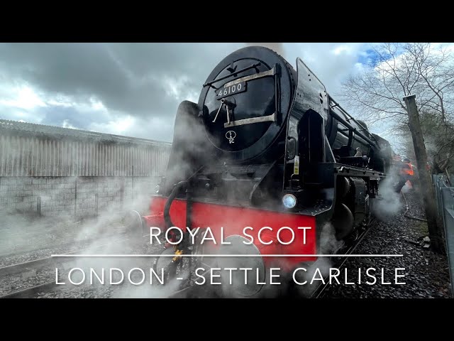 SCOT CHARGES NORTH - 46100 Royal Scot. 3 passes inc WATER STOP. London - Settle & Carlisle. 25/03/23