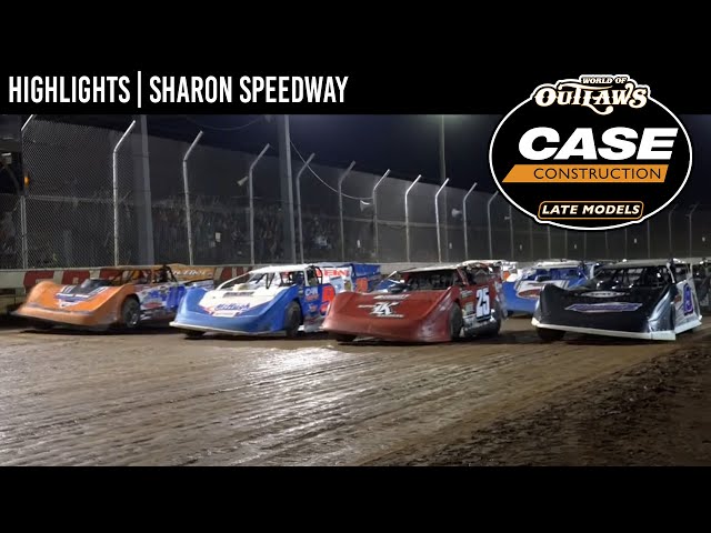 World of Outlaws CASE Late Models at Sharon Speedway August 20, 2022 | HIGHLIGHTS
