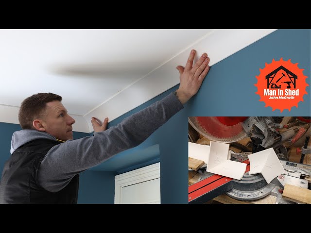 How To Install Coving/Cornice. Using a Mitre Saw. Easy No Jigs! Internal and External Corners!