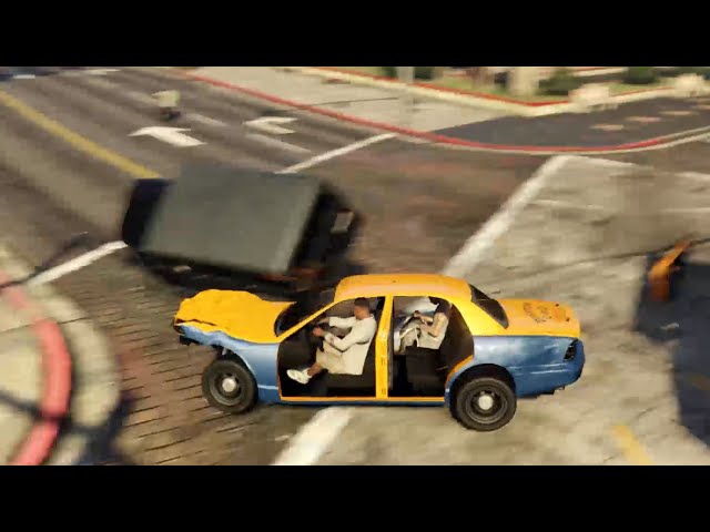 In traffic at a speed of 9999999, can a cab take passengers to their destination?  - GTA5