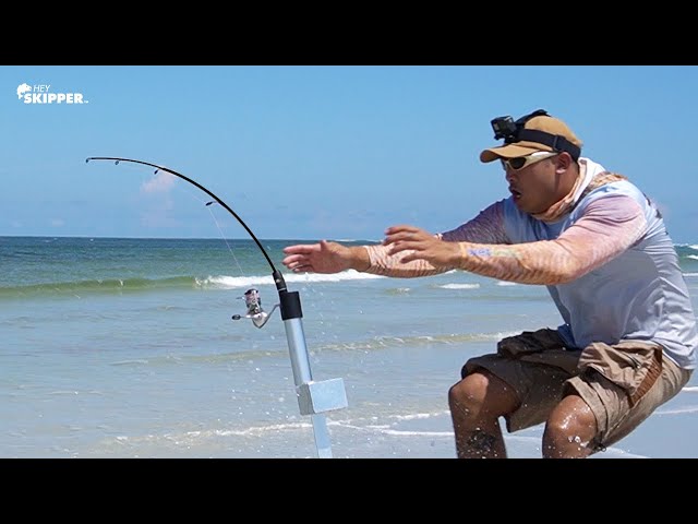 TINY Fishing Rods On The Beach?! (You Gotta Be KIDDING Me!) Funny Fishing Video
