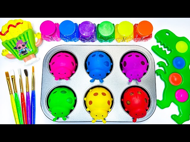 Satisfying Videos   How to Make Colors Ball With Fruits, Candy, Stress Ball, Playdoh