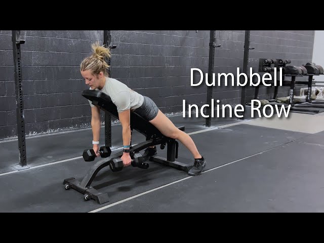 Dumbbell Incline Bench Row