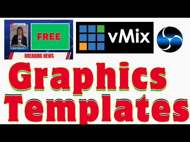 Free Templates use software vMix & OBS | Video templates news event | Multiview virtual sets