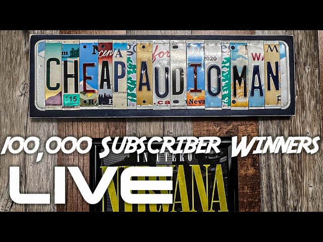 100K Sub Giveaway Winners!  Live Cheap Audio Man