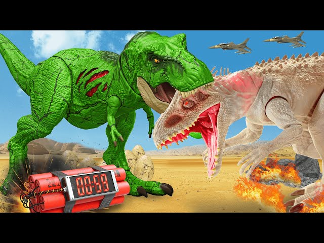 T-Rex vs Indominus Rex | The Lost Treasure | Dinosaur Toys Stop motion