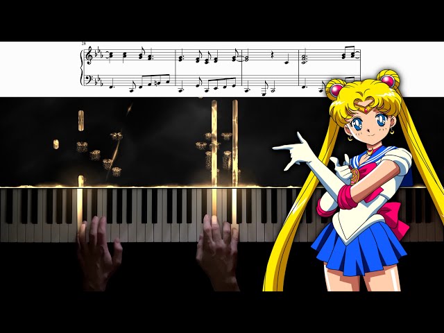Sailor Moon Opening − Moonlight Densetsu − Piano Cover + Sheet Music