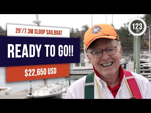 $22,650 READY TO GO!! Updated Cal 29 Sailboat for sale!!! EP123 #sailboattour
