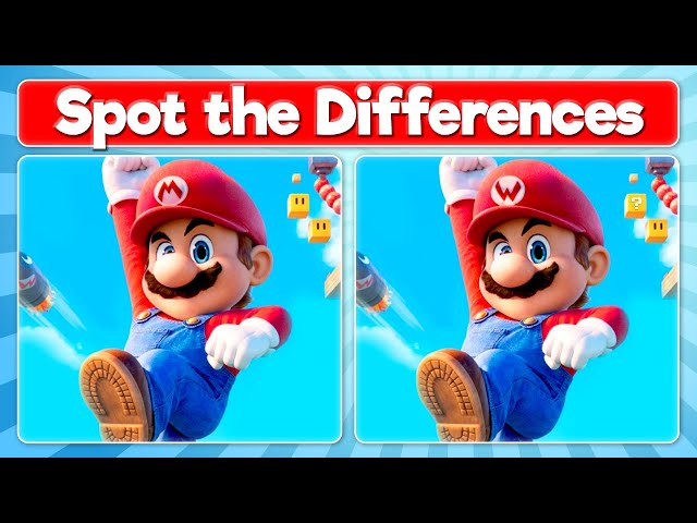 Spot the Differences Super Mario Bros. Movie