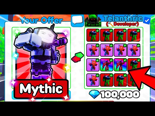 😱Trading NEW Titan Sigma Man Mythic for this RICH Offer!!🤑 Toilet Tower Defense