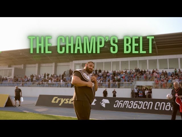 Levan Presented The "East vs West" Championship Belt