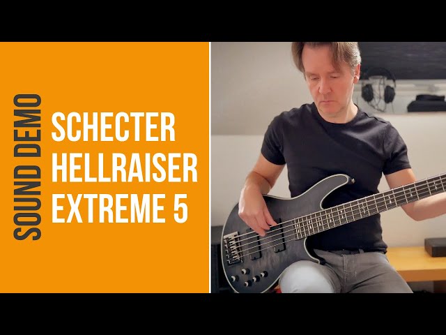Schecter Hellraiser Extreme 5 - Sound Demo (no talking)