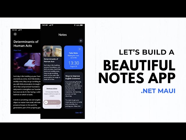 Creating Beautiful Notes App in .Net MAUI | Project Structure - .NET MAUI Tutorial Step-by-Step | 4K