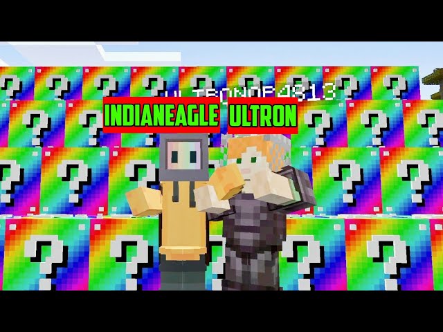 We found rainbow lucky block village🤩| Minecraft | INDIAN EAGLE |