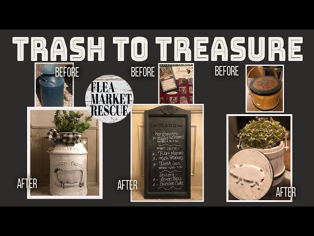 TRASH TO TREASURE DIY HOME DECOR PROJECTS-THRIFT STORE MAKEOVERS
