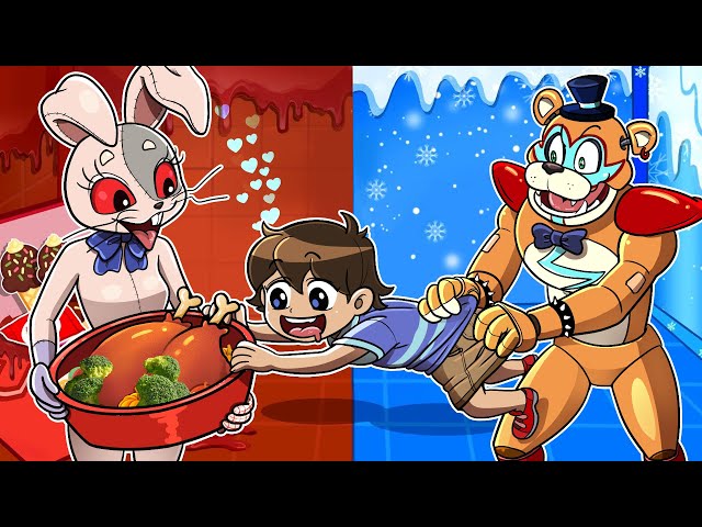 [Animation] Hot Vanny Vs Cold Freddy! -FNAF SB & HuggyWuggy Animation Compilation | SLIME CAT