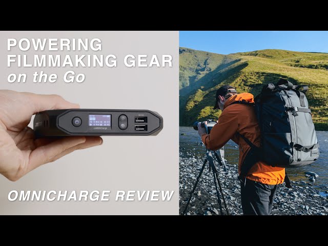 How I Power my Filmmaking Gear on the Go | OMNICHARGE 20+ | REVIEW ( BMPCC 6K Pro user )