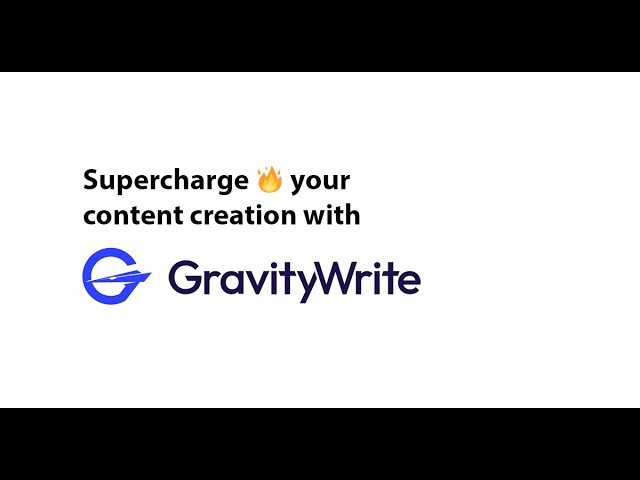 Introducing GravityWrite