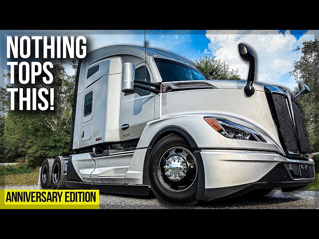 TOP of the LINE HDT RV Hauler FULL TOUR! // 2024 Kenworth T680 100th Anniversary Edition