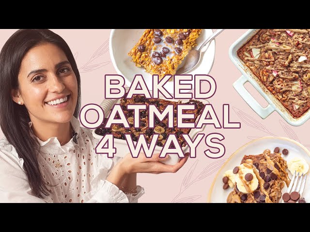 4 Easy Baked Oatmeal Recipes! Vegan and Healthy -Vegan Afternoon with Two Spoons