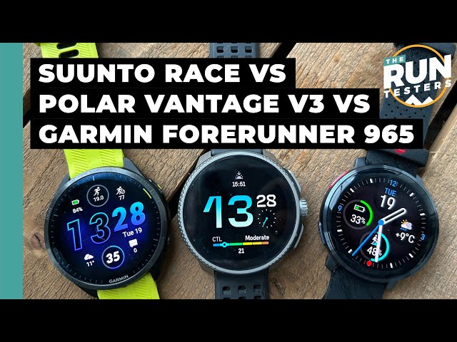 Garmin Forerunner 965 vs Suunto Race vs Polar Vantage V3: Three runners pick the best sports watch