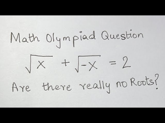 Math Olympiad Question | A Nice Exponential Equation