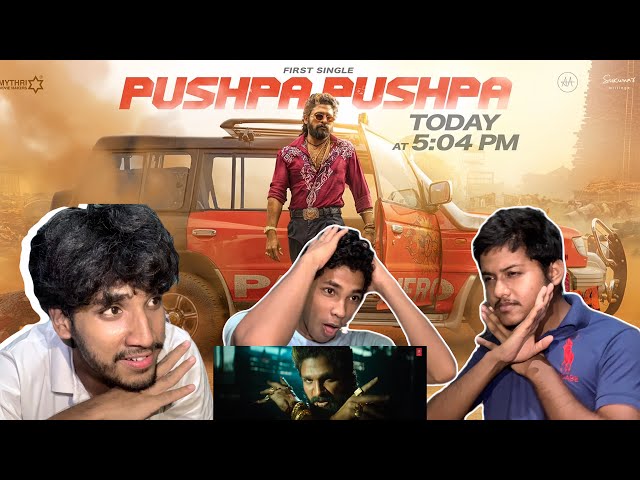 PUSHPA PUSHPA (Telugu Lyrical) Reaction Pushpa 2 The Rule | Allu Arjun | Sukumar | Rashmika #pushpa